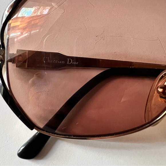 Dior Glasses Rhinestones on Gold frames Real Vintage - Picture 4 of 9